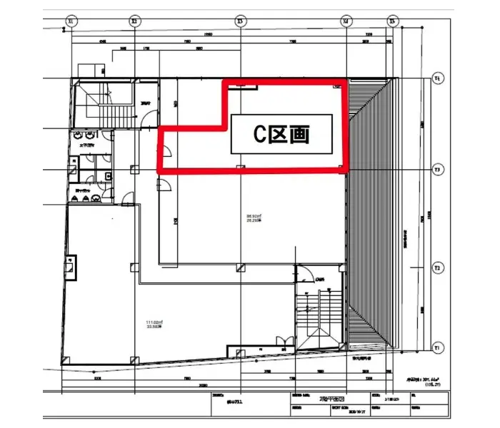 幡ヶ谷のBAR・ショットバー居抜きの平面図