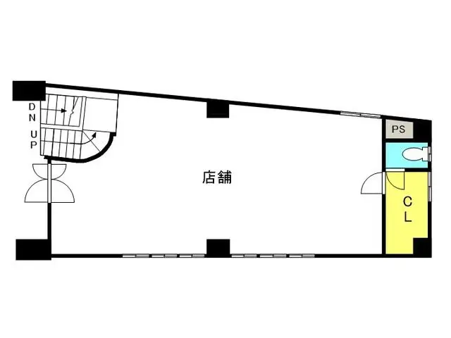 中村橋の事務所仕様物件の平面図