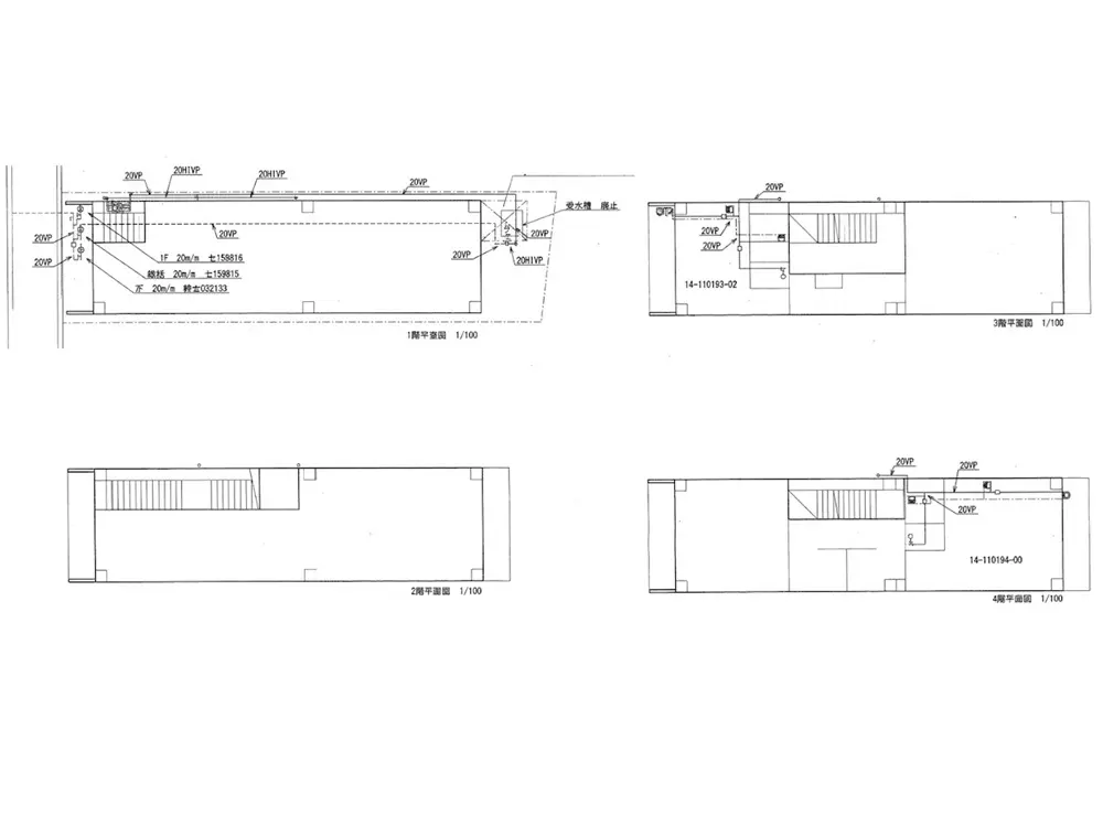 東中野の事務所仕様物件の平面図