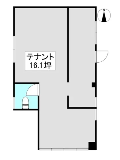 六町の定食屋居抜きの平面図