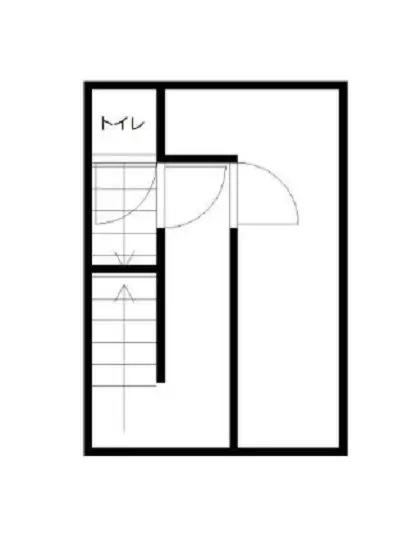 新宿の事務所仕様店舗物件の平面図