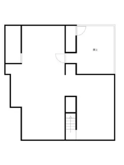 貸店舗(事務所仕様)の平面図