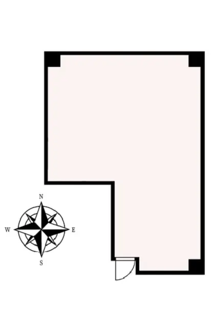 貸店舗(スケルトン)の平面図