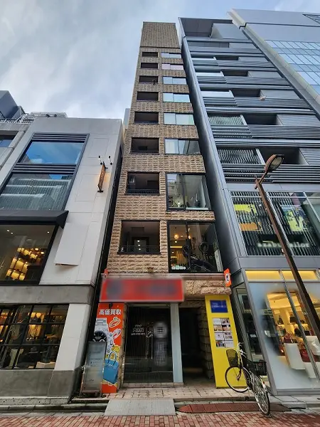 銀座の居抜き店舗の外観