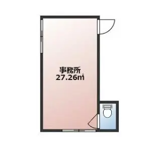 早稲田の居抜き店舗の平面図