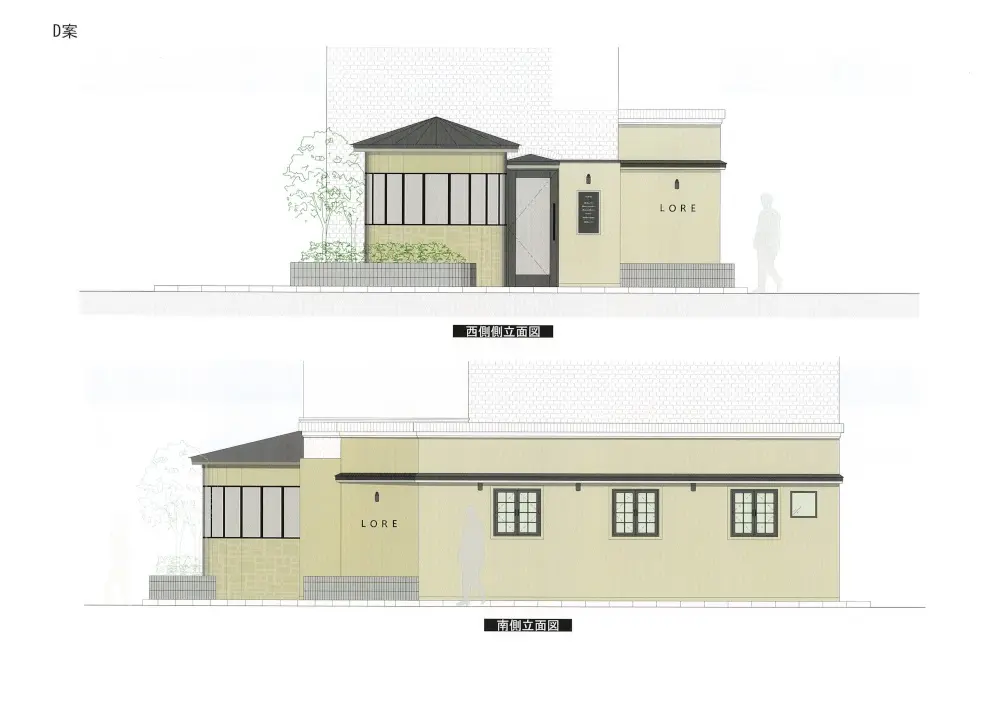 六本木のフレンチ居抜きの平面図