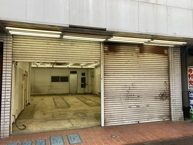 南千住のスケルトン店舗物件の外観