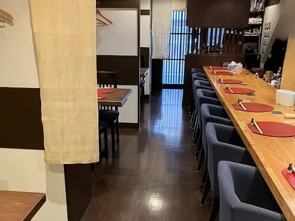 和食の居抜き物件の内装