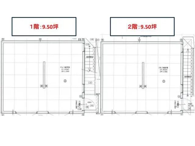 貸店舗(事務所仕様)の平面図