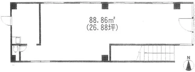 大和のダイニングバー居抜きの平面図