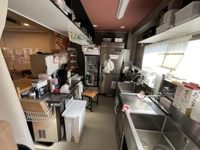 新所沢のうどん・そば居抜きの厨房