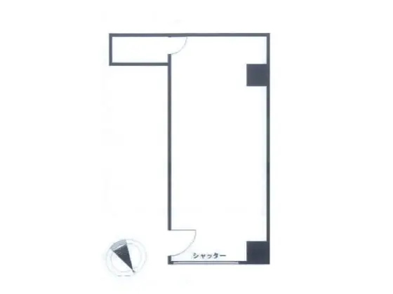 新宿御苑前の居酒屋居抜きの平面図