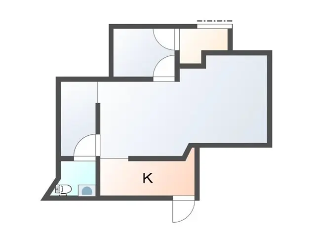 東大和市の居抜き店舗の平面図