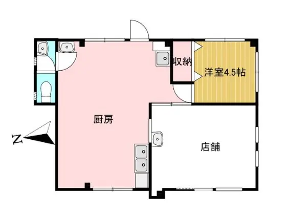 新小岩の事務所仕様物件の平面図