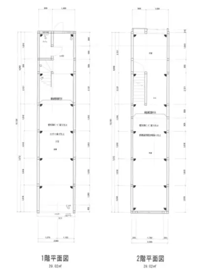 五反田の居抜き店舗の平面図