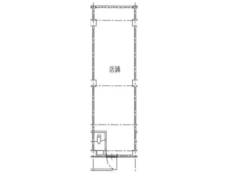 池上の居抜き店舗の平面図