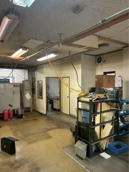 糀谷の事務所仕様店舗物件の内装