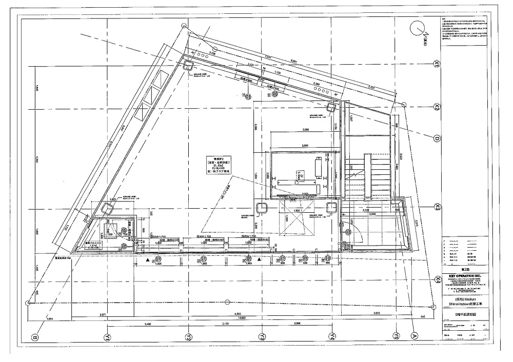 貸店舗(スケルトン)の平面図