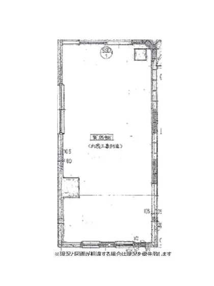 大塚のダイニングバー居抜きの平面図