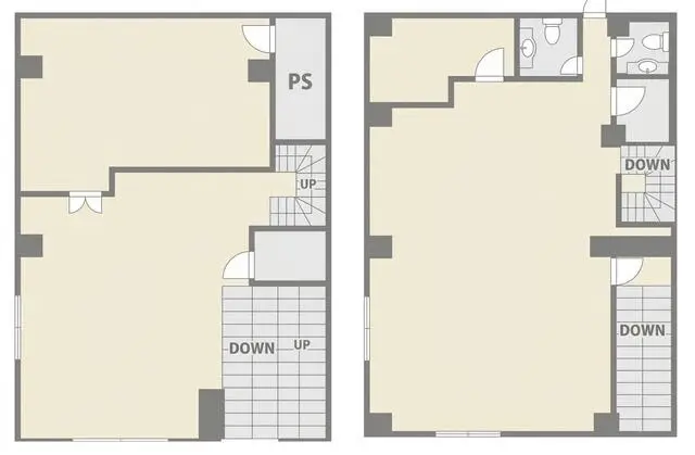 カフェ・喫茶店の居抜き物件の平面図