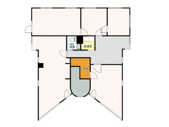 貸店舗(事務所仕様)の平面図