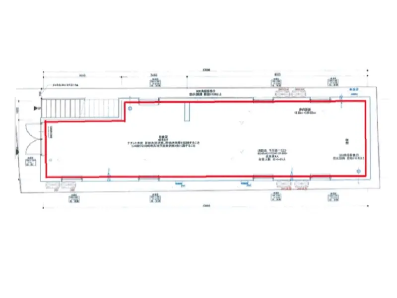 平間のスケルトン物件の平面図