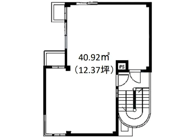 小作のスナック・パブ居抜きの平面図