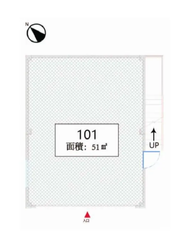 巣鴨のスケルトン物件の平面図