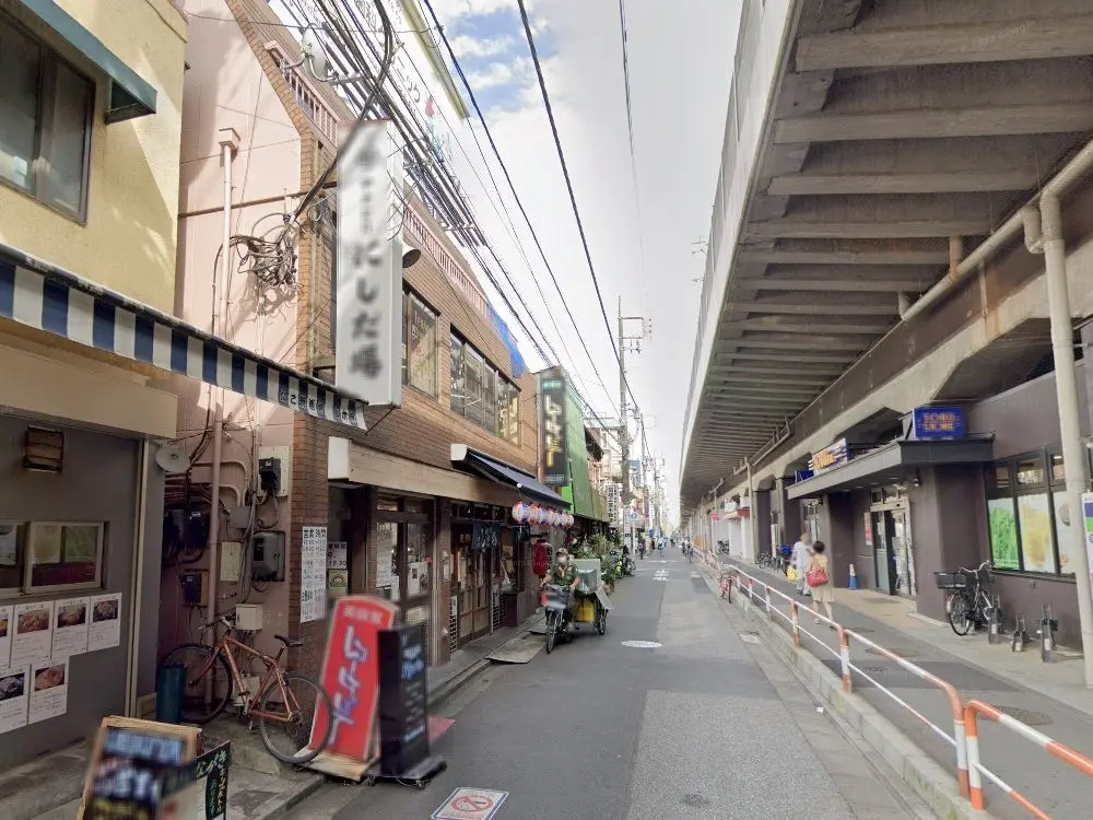 梅島の美容室・理容室居抜きの外観