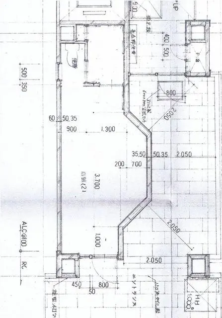 BAR・ショットバーの居抜き物件の平面図