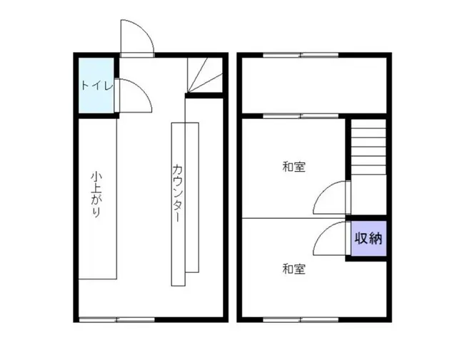 谷塚の居酒屋居抜きの平面図