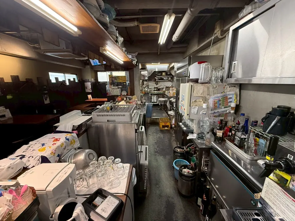 国領の居酒屋居抜きの厨房