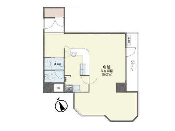 BAR・ショットバーの居抜き物件の平面図