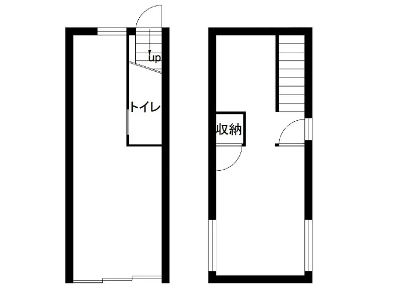 浅草橋の事務所仕様店舗物件の平面図