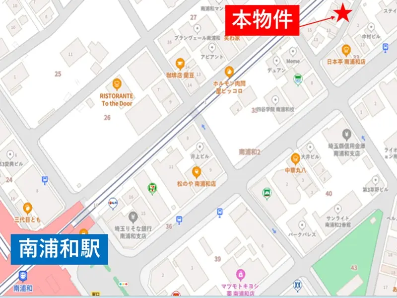 居酒屋の居抜き物件の地図