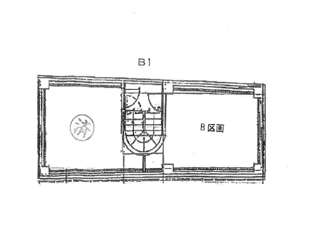 四谷三丁目の居抜き店舗の平面図