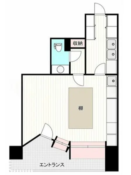 曙橋の居抜き店舗の平面図