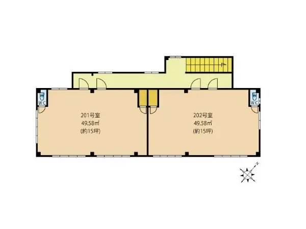 梶が谷のカフェ・喫茶店居抜きの平面図