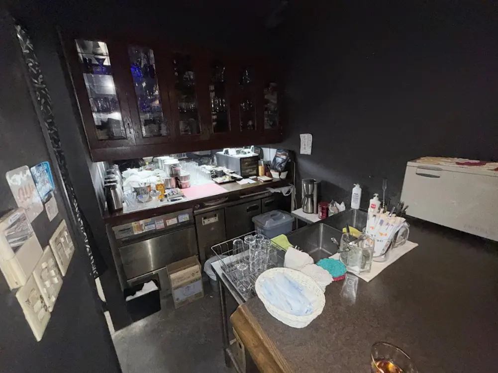吉野町のスナック・パブ居抜きの厨房