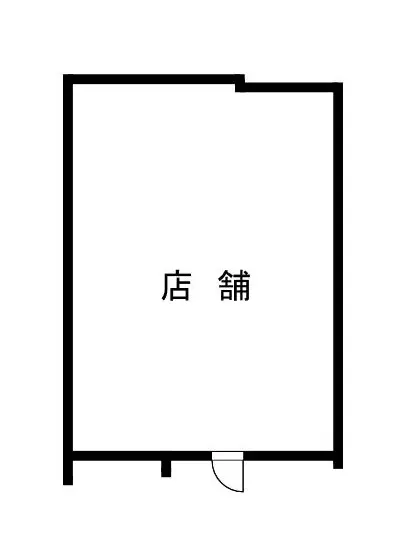 新宿三丁目の居抜き店舗の平面図