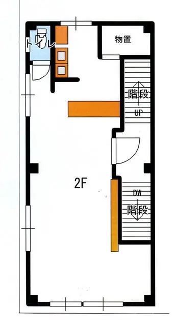 錦糸町のBAR・ショットバー居抜きの平面図