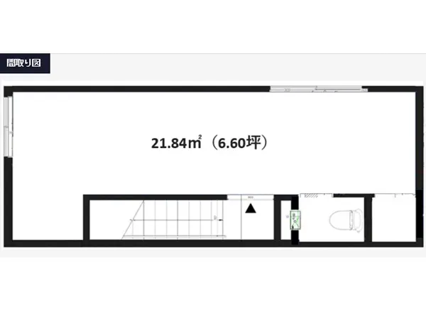浅草橋の居抜き店舗の平面図