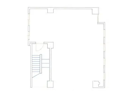 貸店舗(スケルトン)の平面図
