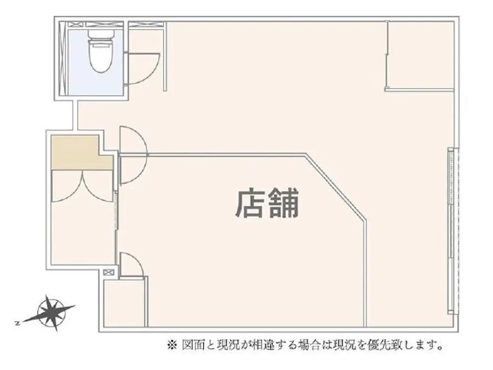 中川のスケルトン物件の平面図
