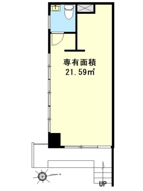 フレンチの居抜き物件の平面図