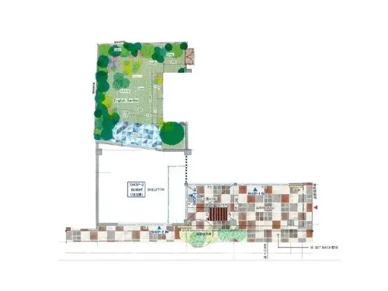 鎌倉の居抜き店舗の平面図