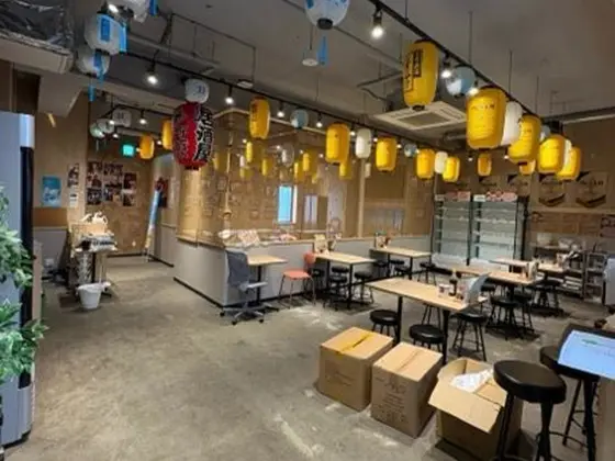 居酒屋の居抜き物件の内装