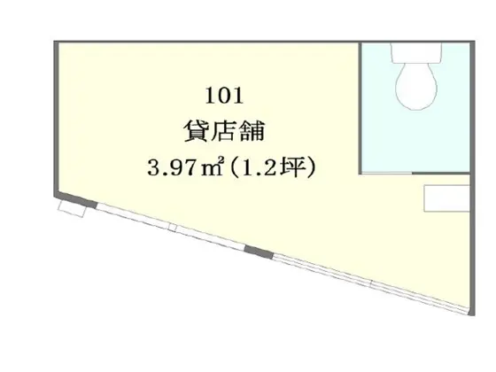 糀谷のテイクアウト居抜きの平面図