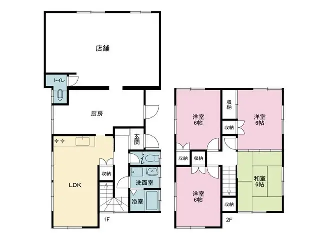 弘明寺の居抜き店舗の平面図