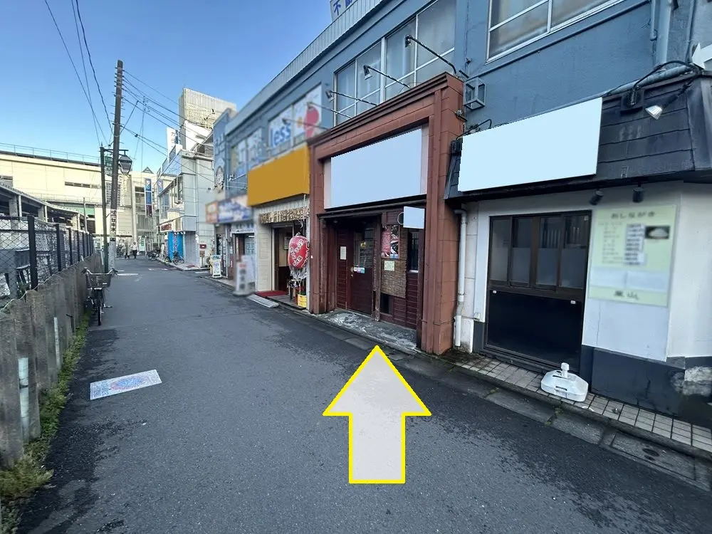 ラーメンの居抜き物件の外観